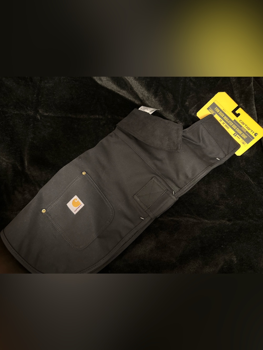 NEW Carhartt Firm Duck Insulated Dog Chore Coat LARGE (BLACK)
